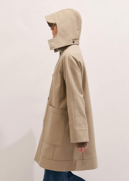 ME+EM Camel Brown Reversible Mac + Hood