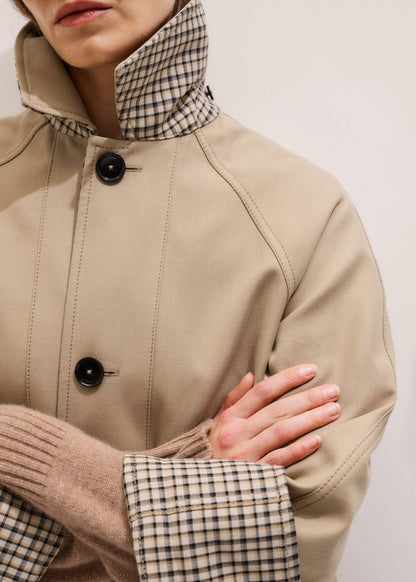 ME+EM Camel Brown Reversible Mac + Hood