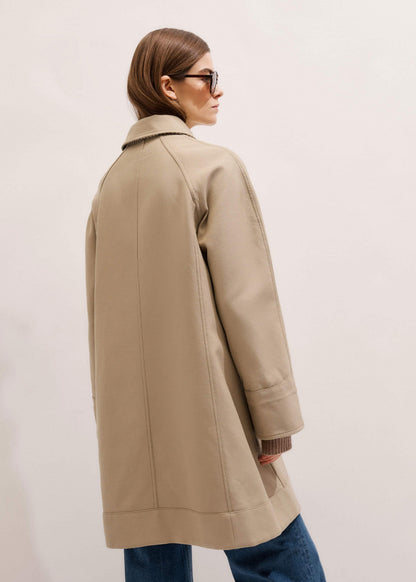ME+EM Camel Brown Reversible Mac + Hood