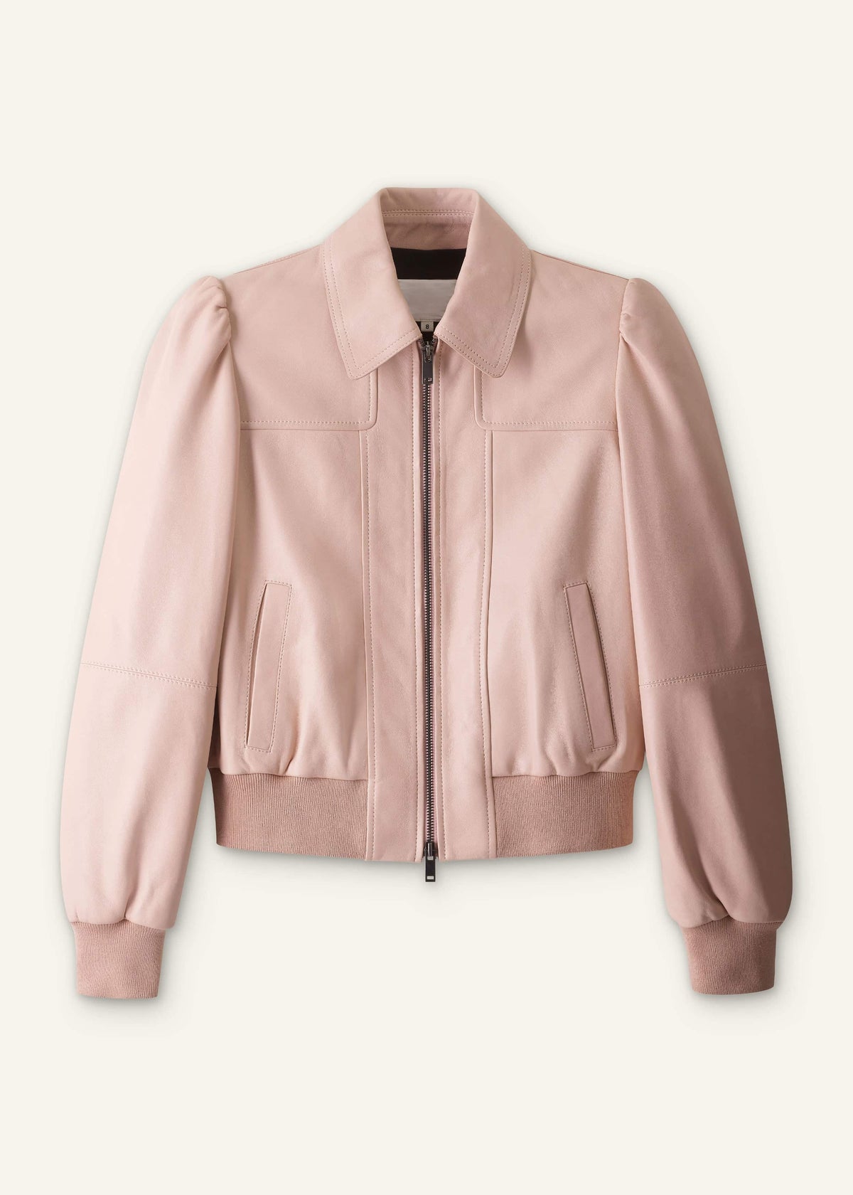 ME+EM Pink Luxe Feminine Bomber Jacket