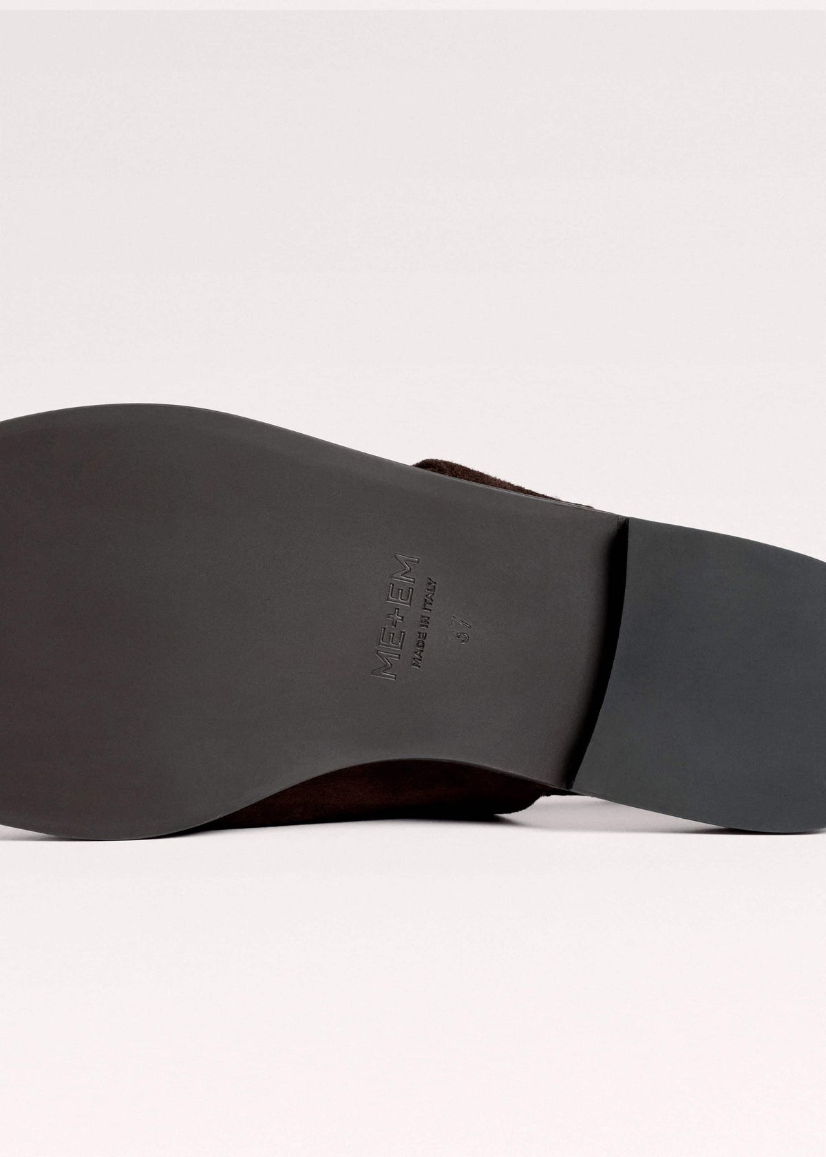 ME+EM Brown Asymmetric Toe Loop Sandal