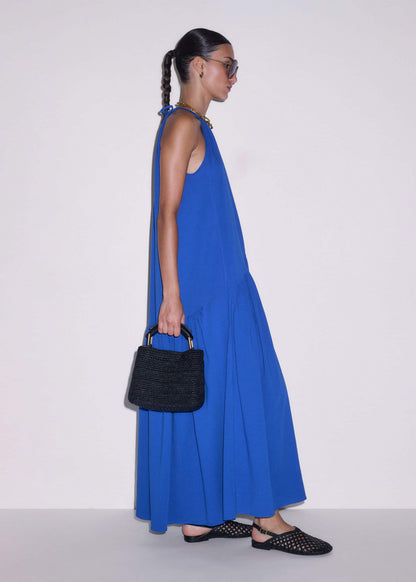 ME+EM Blue Halterneck Maxi Dress
