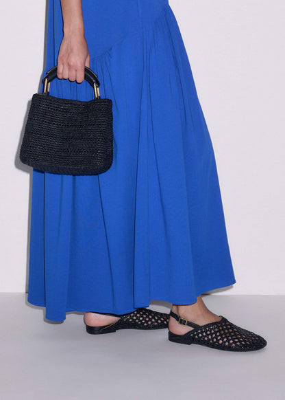ME+EM Black Woven Slingback Shoe