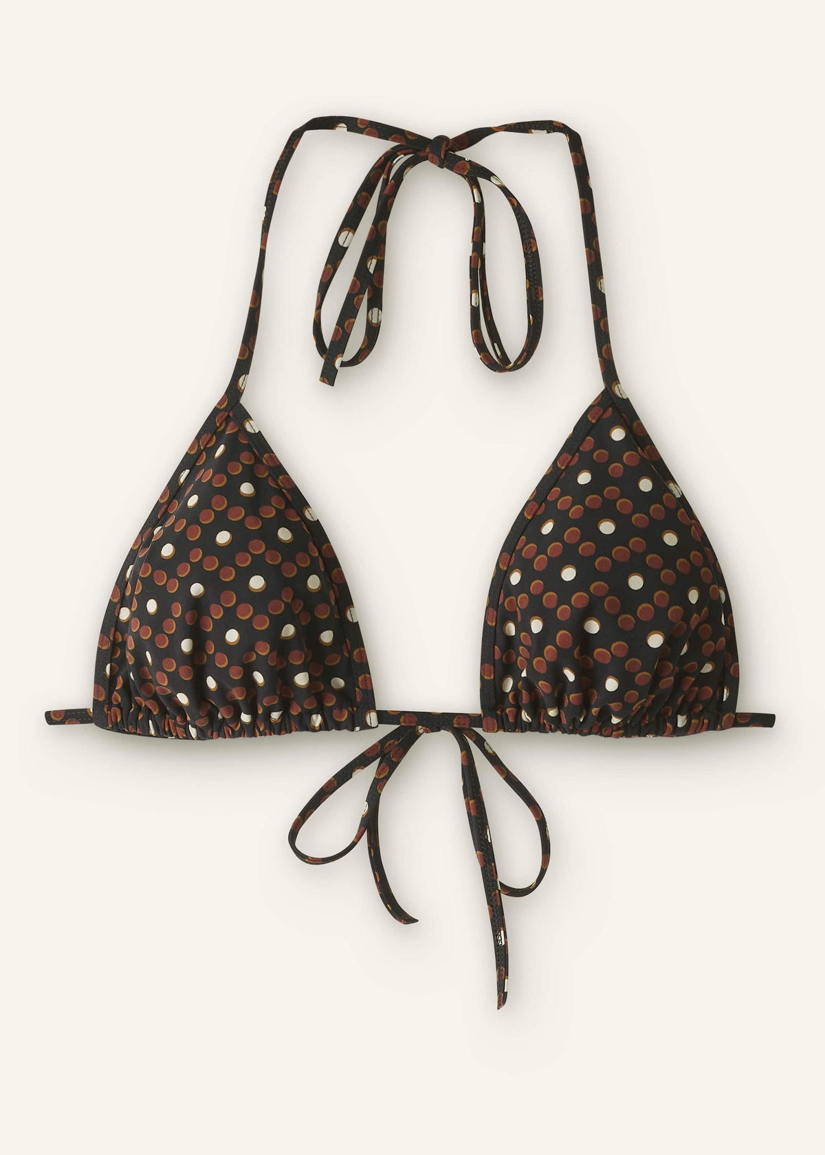 ME+EM Cinnamon Brown Triangle Bikini Top