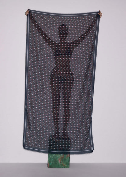 ME+EM Black Geometric Sarong