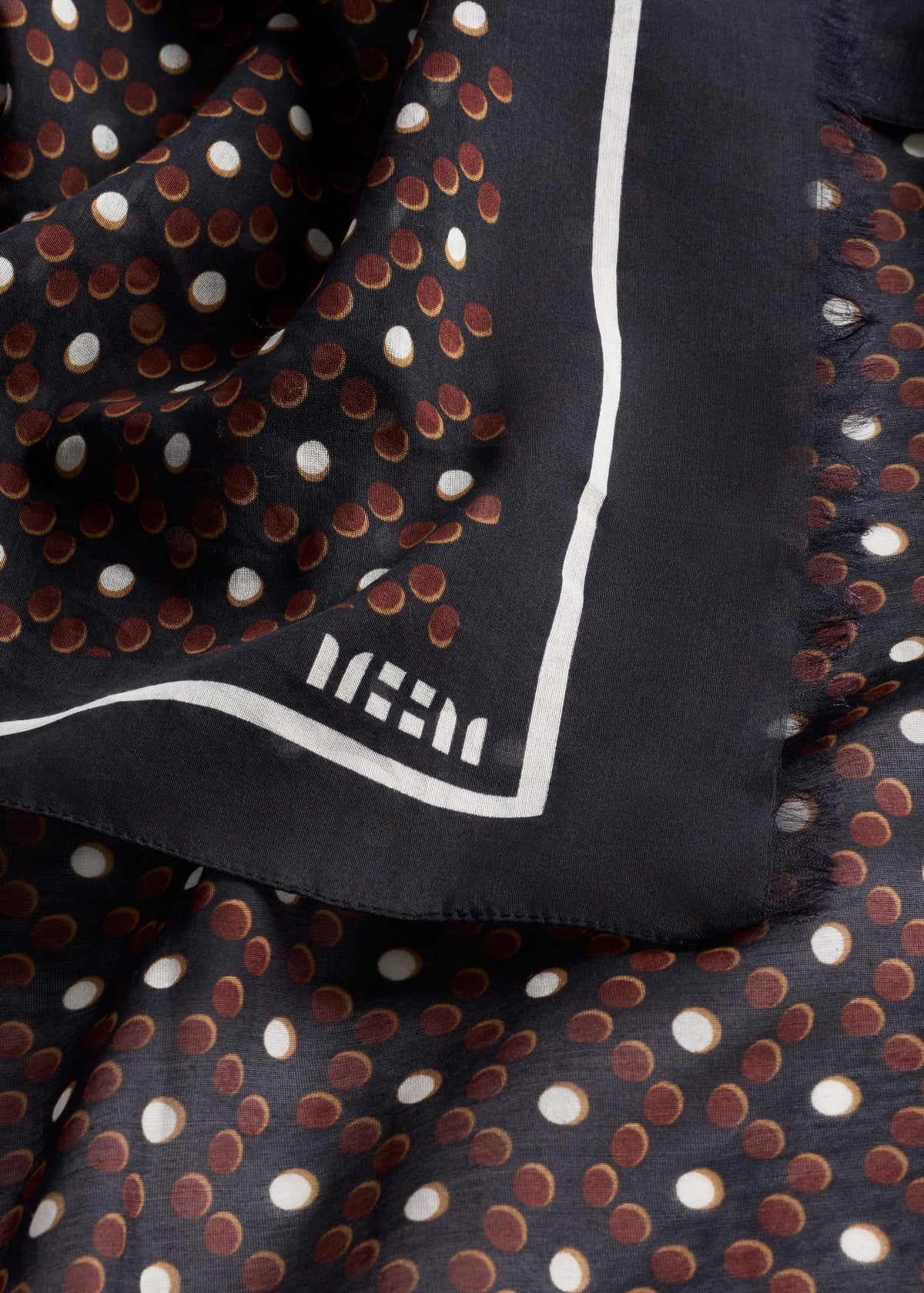 ME+EM Black Geometric Sarong