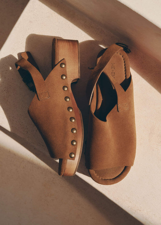 ME+EM Brown Slingback Clog