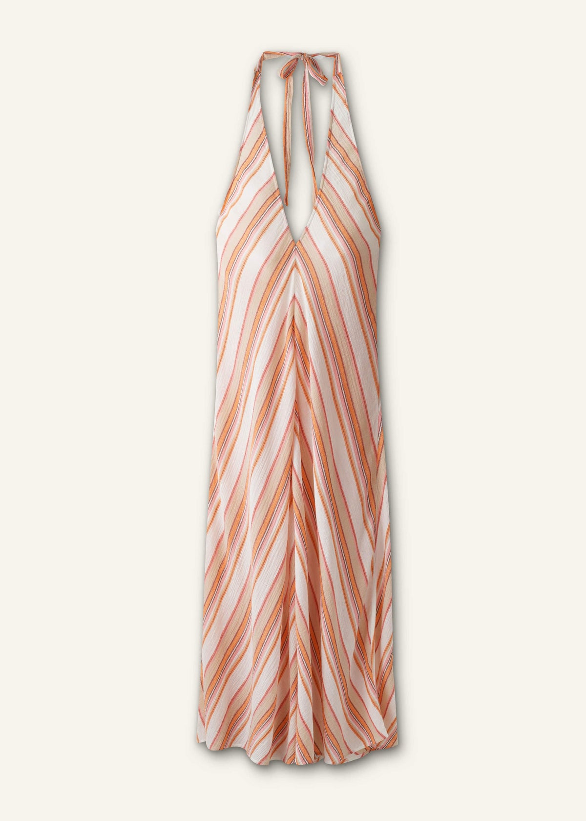 ME+EM Pink Halter Maxi Beach Dress