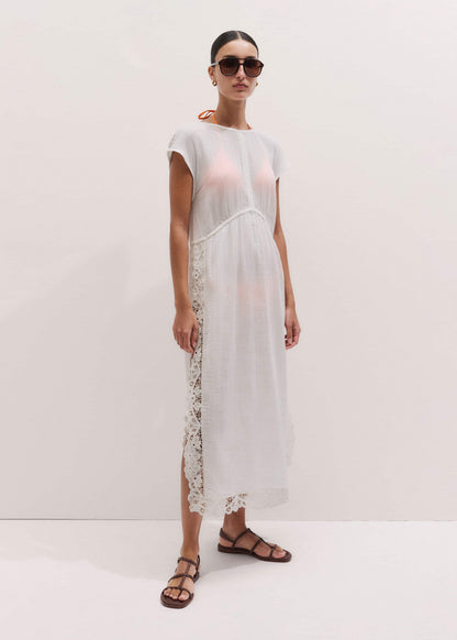 ME+EM White Maxi Beach Dress