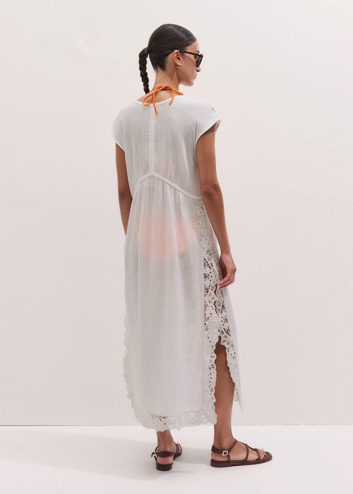 ME+EM White Maxi Beach Dress