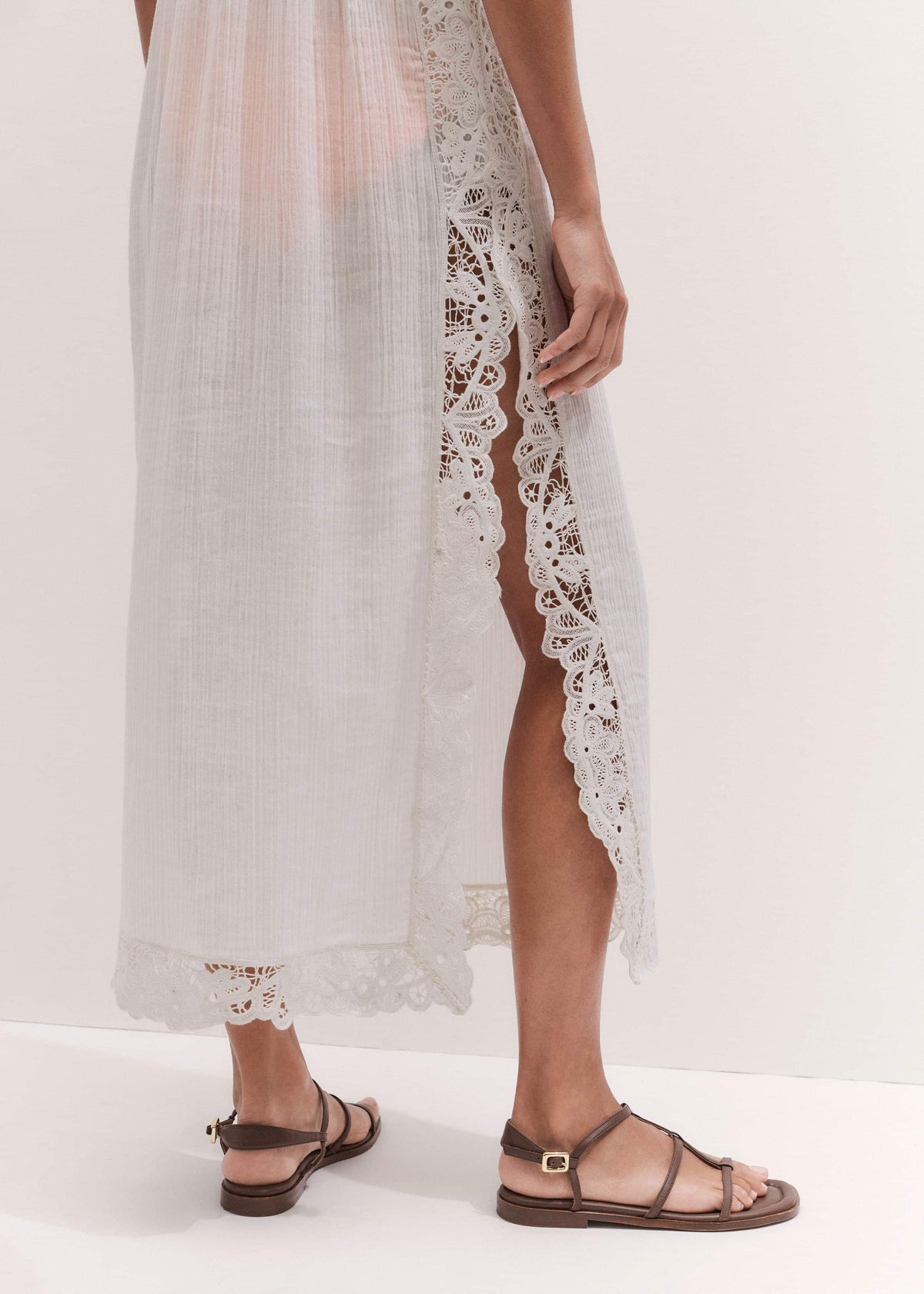ME+EM White Maxi Beach Dress