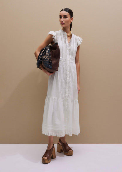 ME+EM White 2-in-1 Maxi Dress