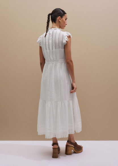 ME+EM White 2-in-1 Maxi Dress