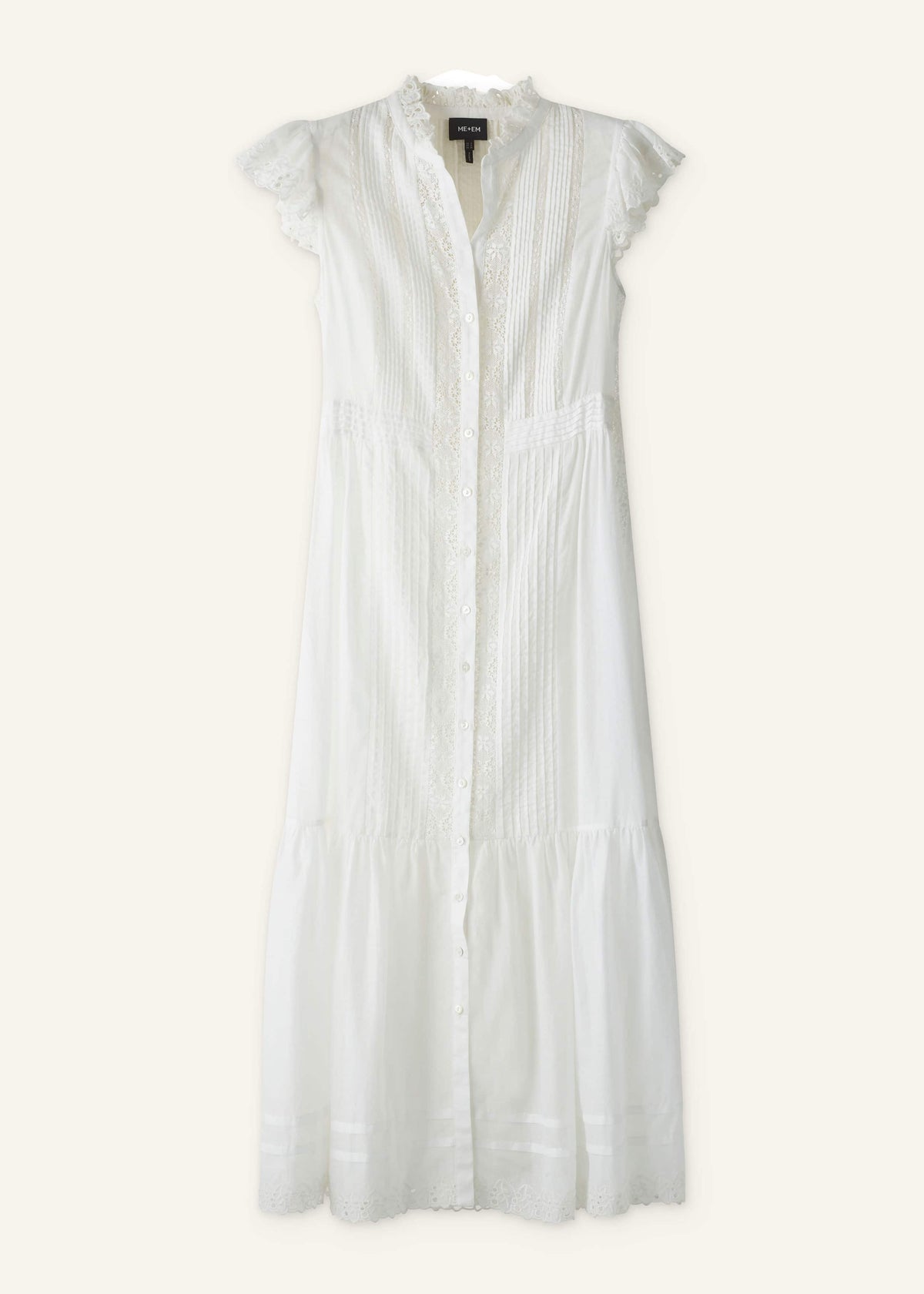 ME+EM White 2-in-1 Maxi Dress