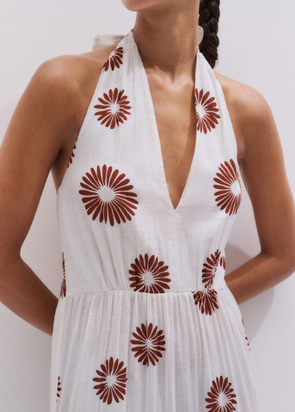 ME+EM White Full-Length Beach Dress