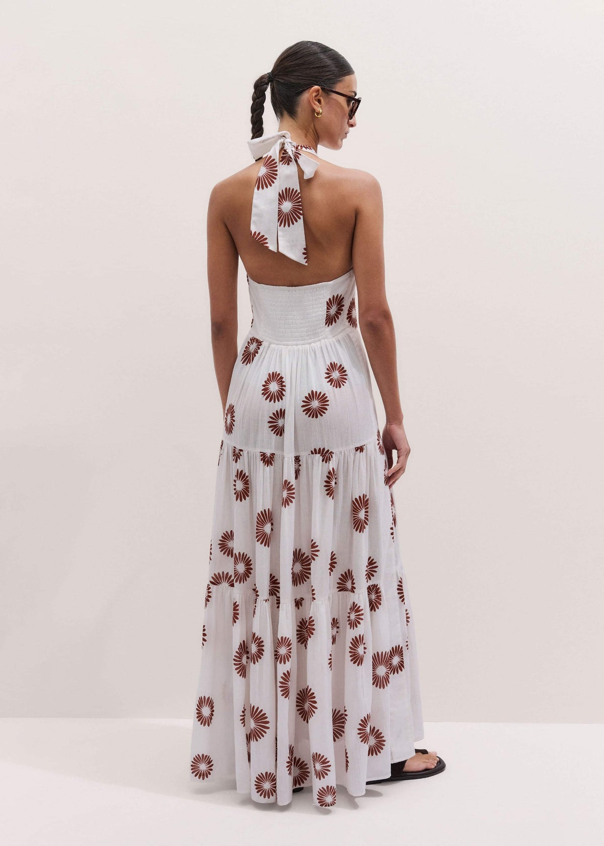 ME+EM White Full-Length Beach Dress