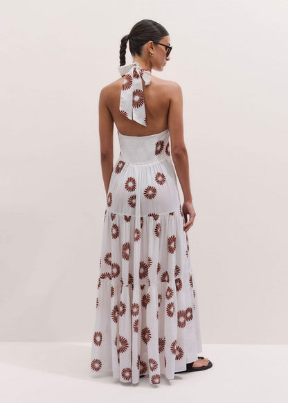 ME+EM White Full-Length Beach Dress