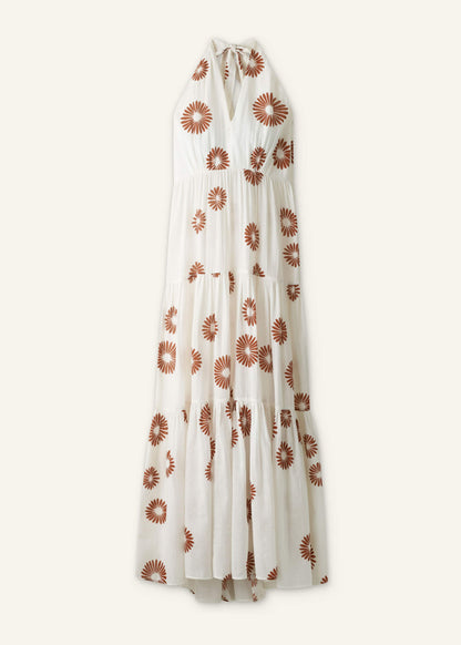 ME+EM White Full-Length Beach Dress