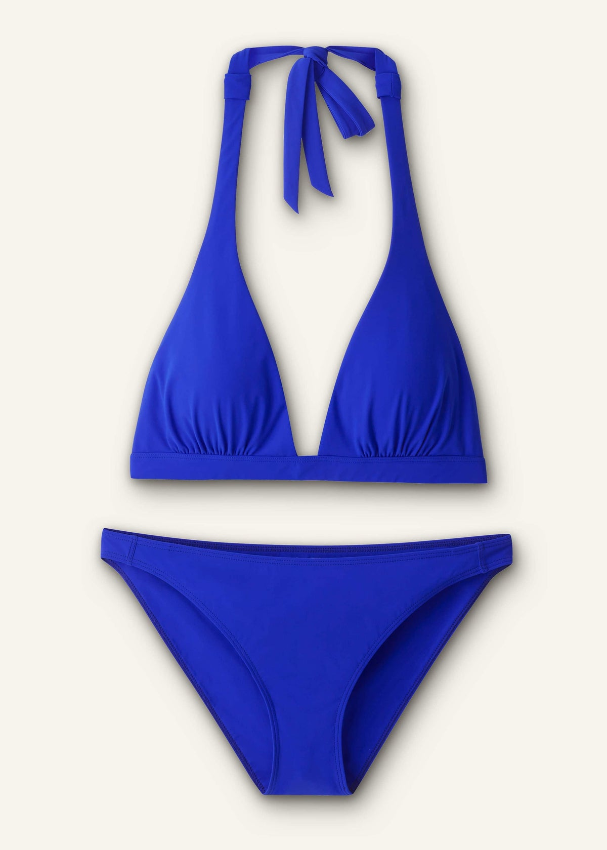 ME+EM Blue Adjustable Triangle Bikini Top