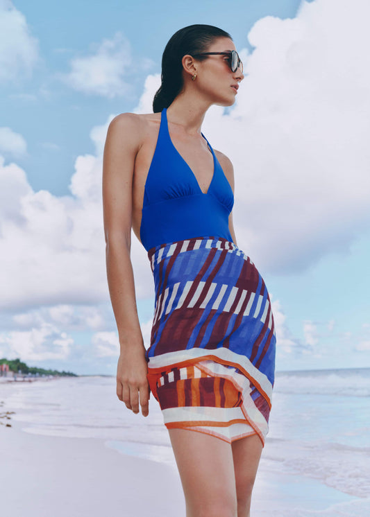 ME+EM Orange Stripe Sarong
