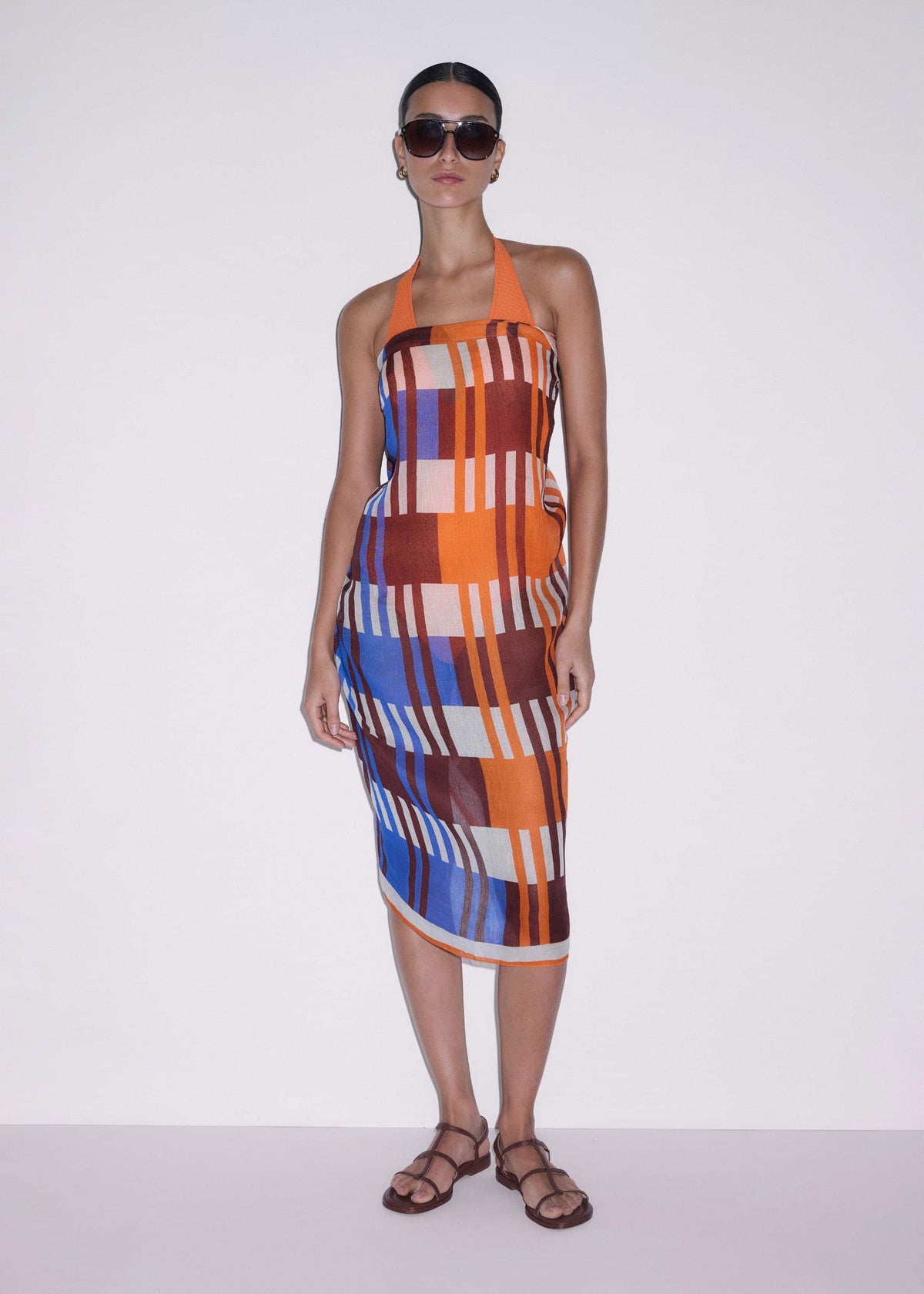 ME+EM Orange Stripe Sarong