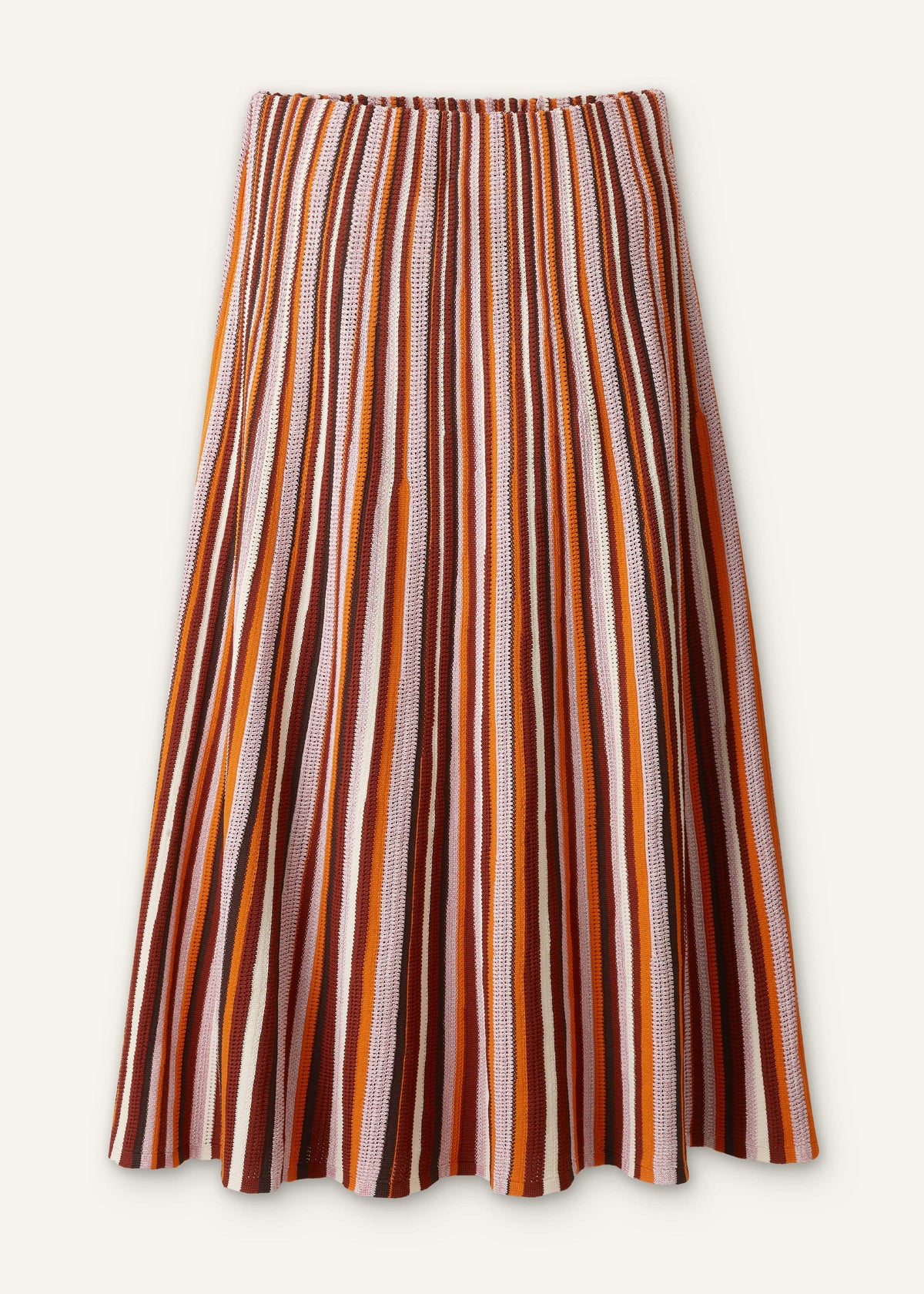 ME+EM Cinnamon Stripe Knit Maxi Skirt