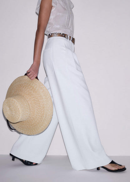 ME+EM Natural Maxi Wide Straw Hat