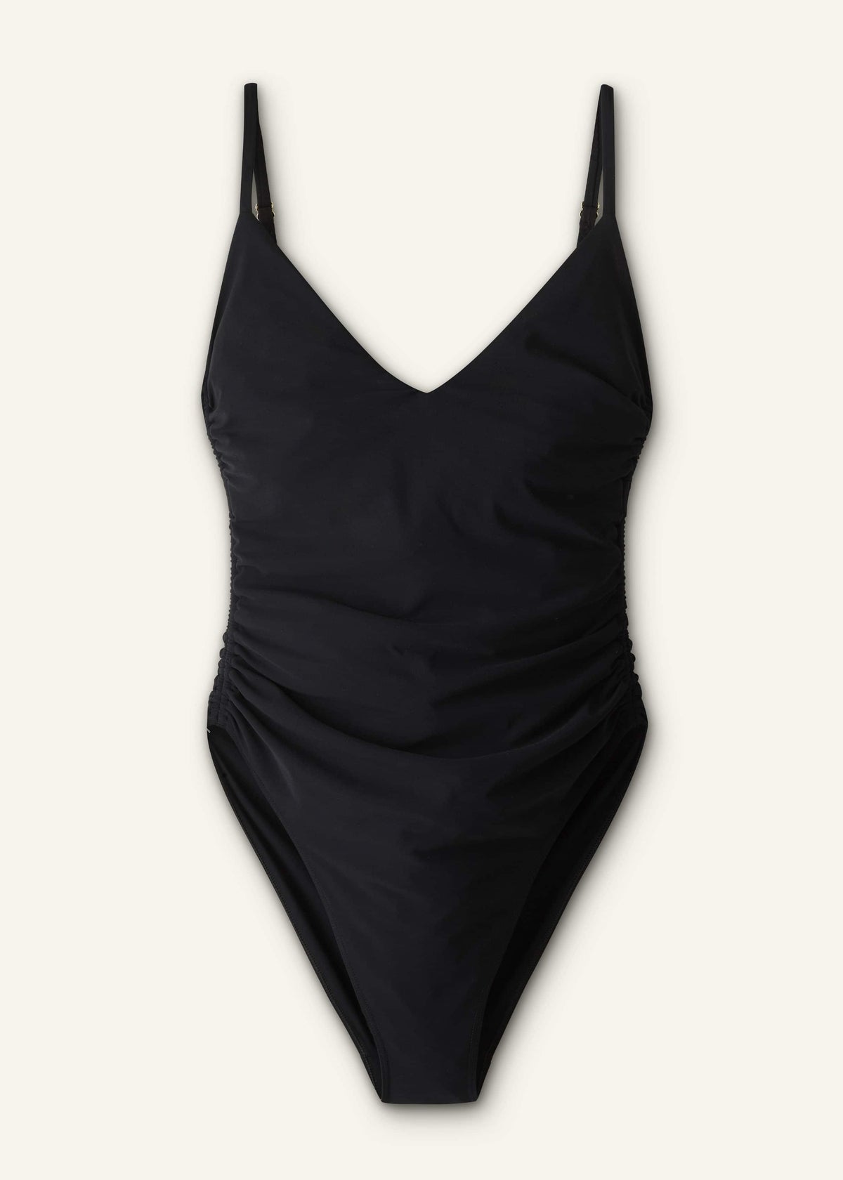 ME+EM Black Ruched Swimsuit