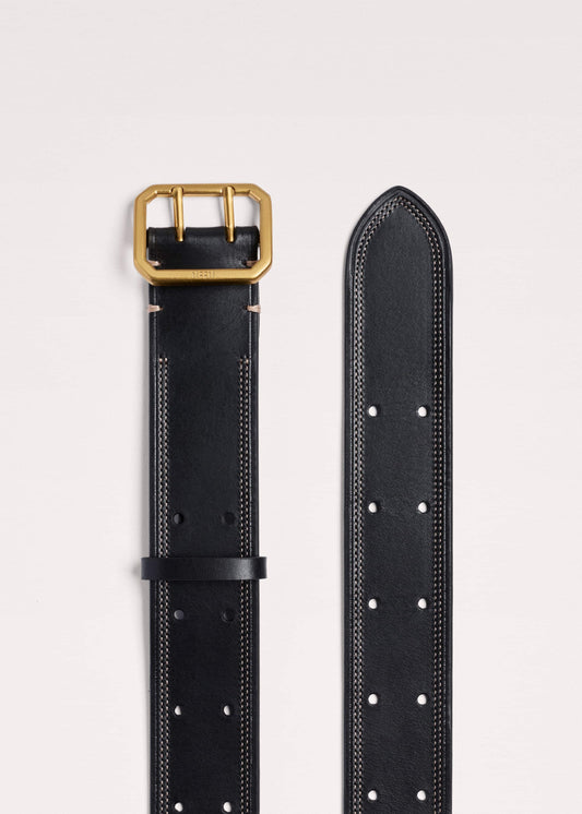 ME+EM Black Double Prong Belt