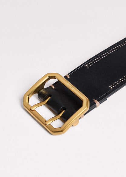 ME+EM Black Double Prong Belt