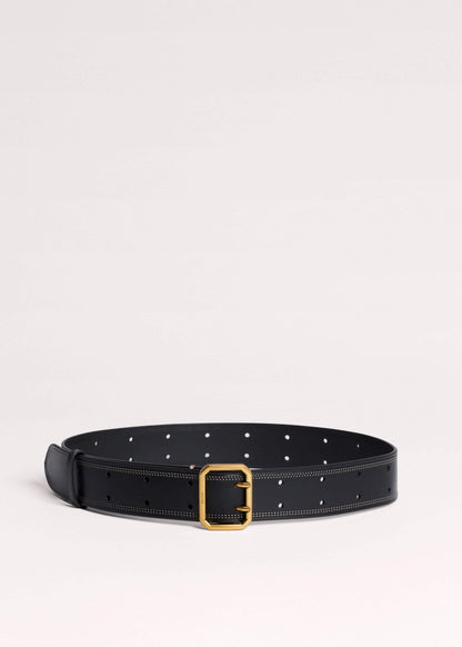 ME+EM Black Double Prong Belt