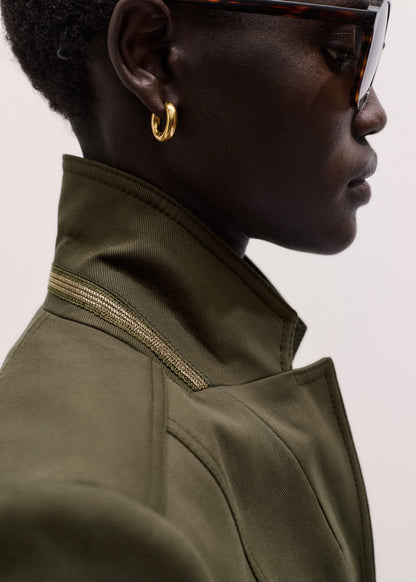 ME+EM Khaki Wear With Everything Fitted Utility Jacket