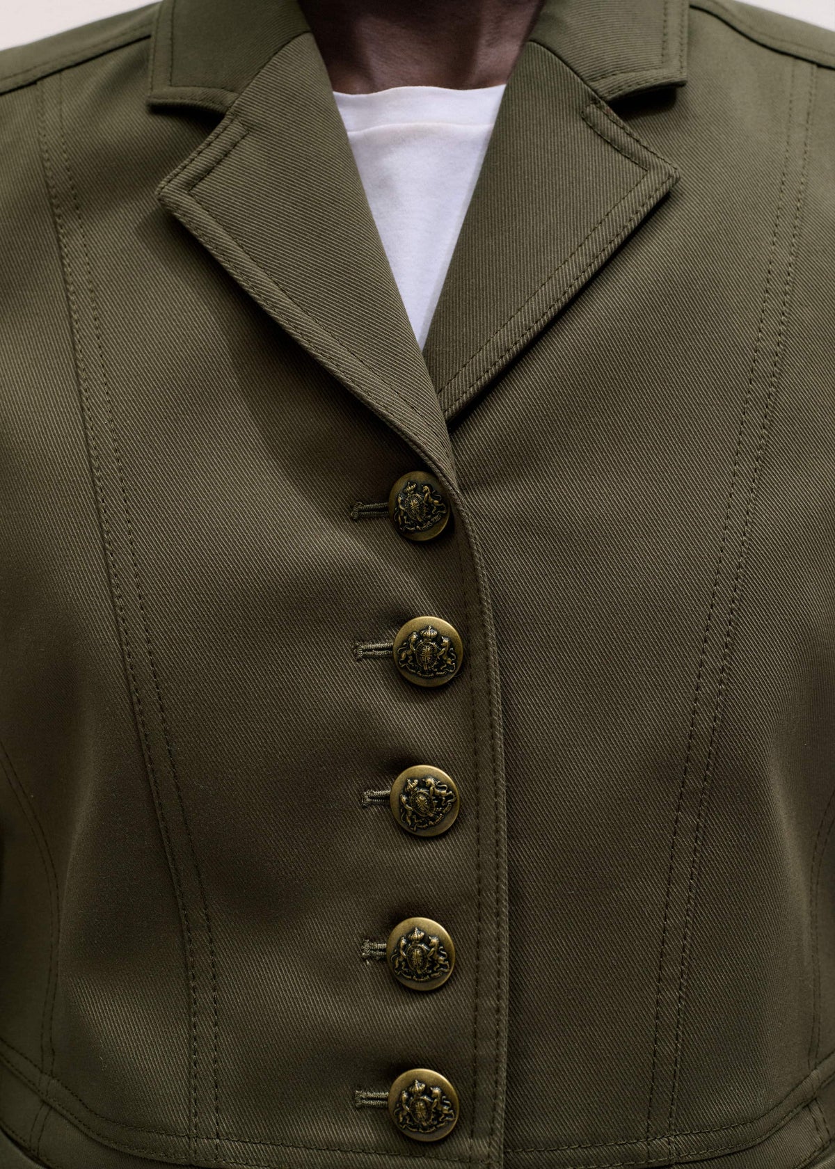 ME+EM Khaki Wear With Everything Fitted Utility Jacket