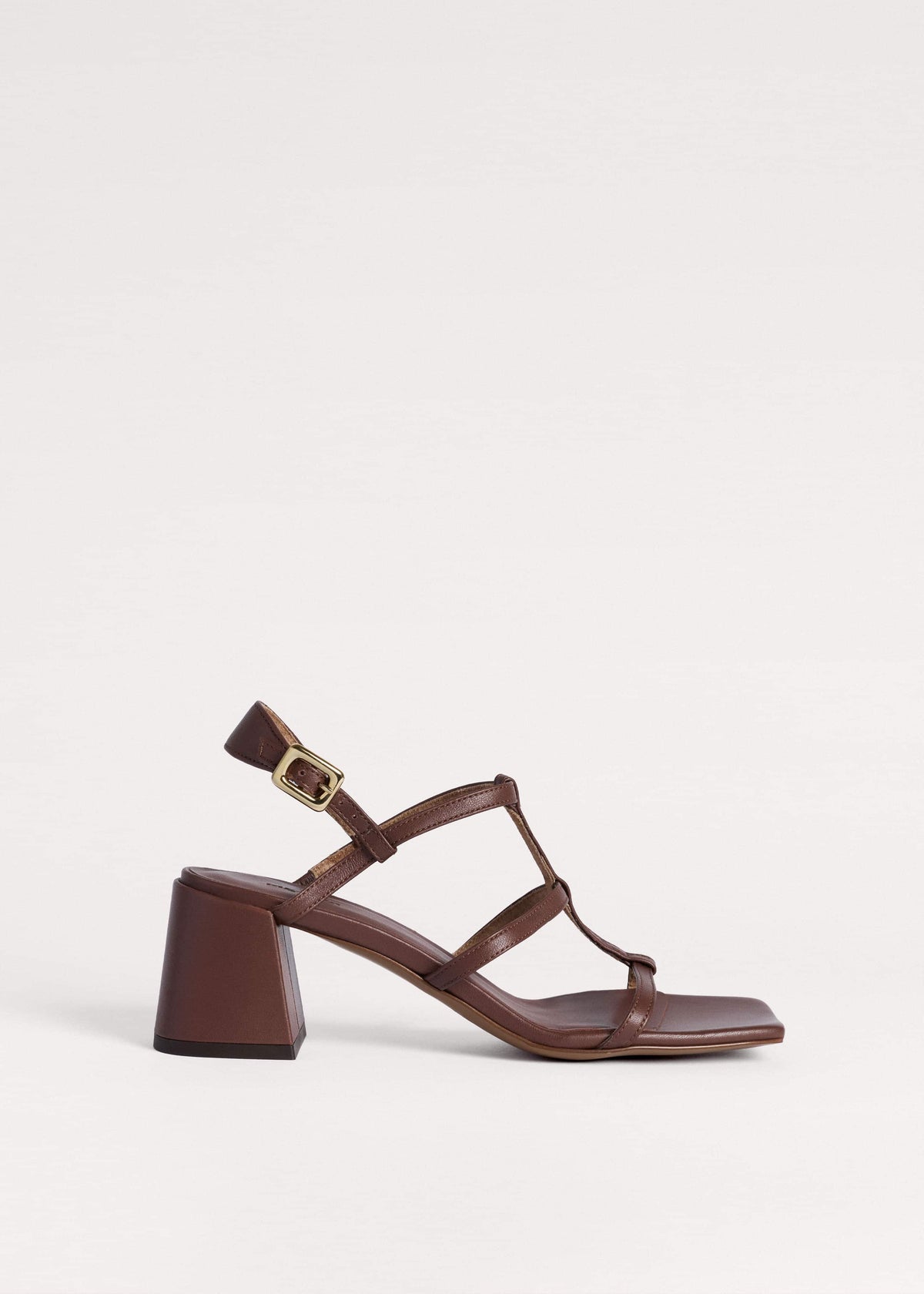 ME+EM Dark Brown Caged Occasion Sandal
