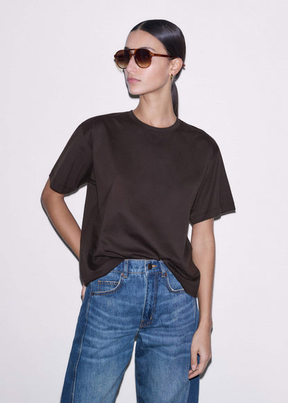 ME+EM Brown Oversized Tee