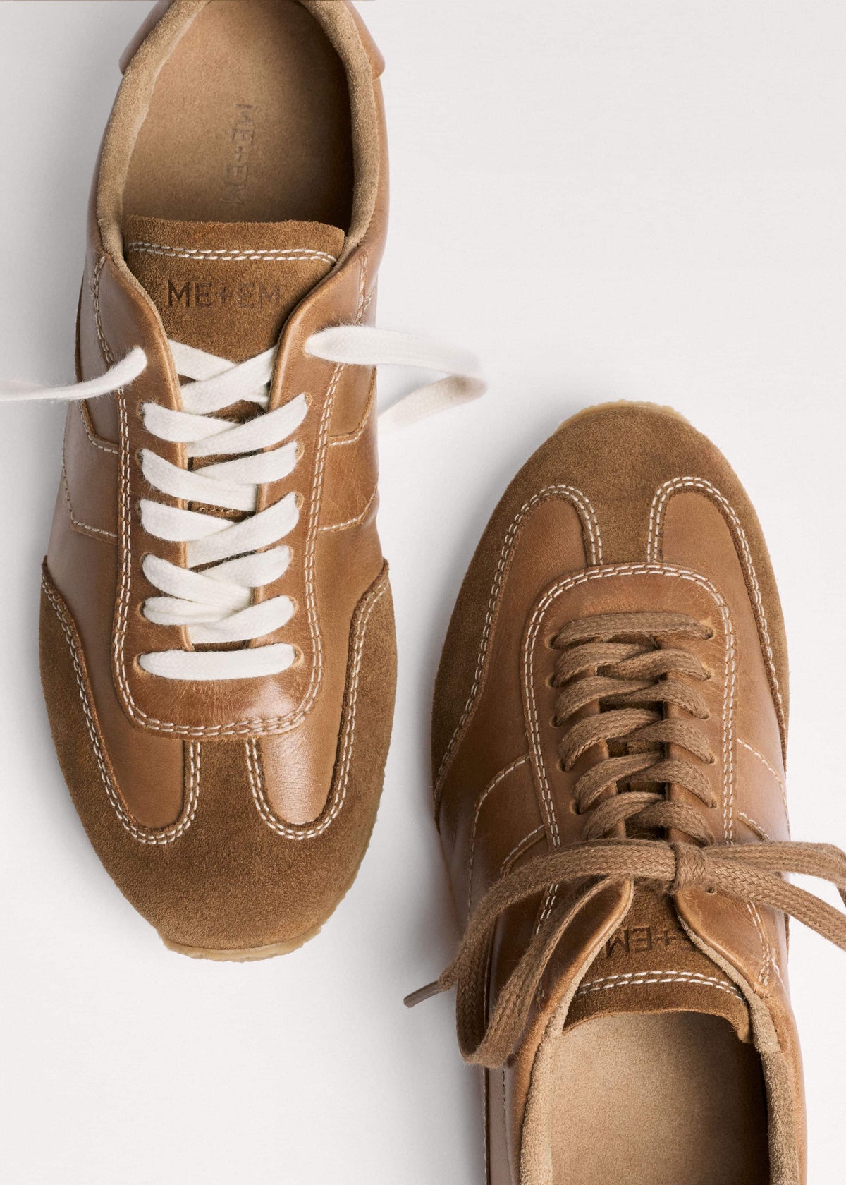 ME+EM Brown Retro Runner Sneaker