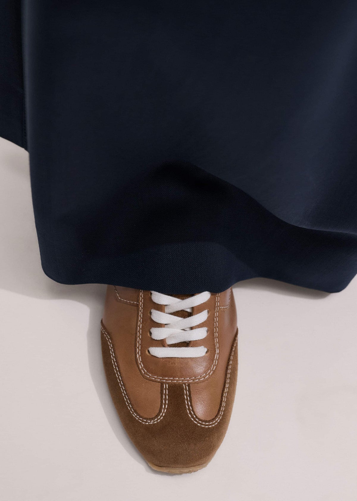 ME+EM Brown Retro Runner Sneaker