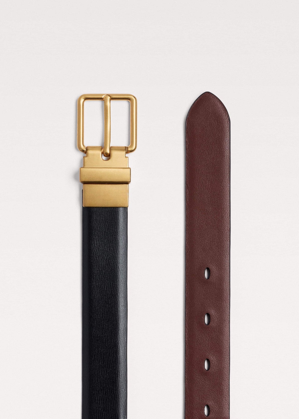 ME+EM Dark Cinnamon Reversible Belt