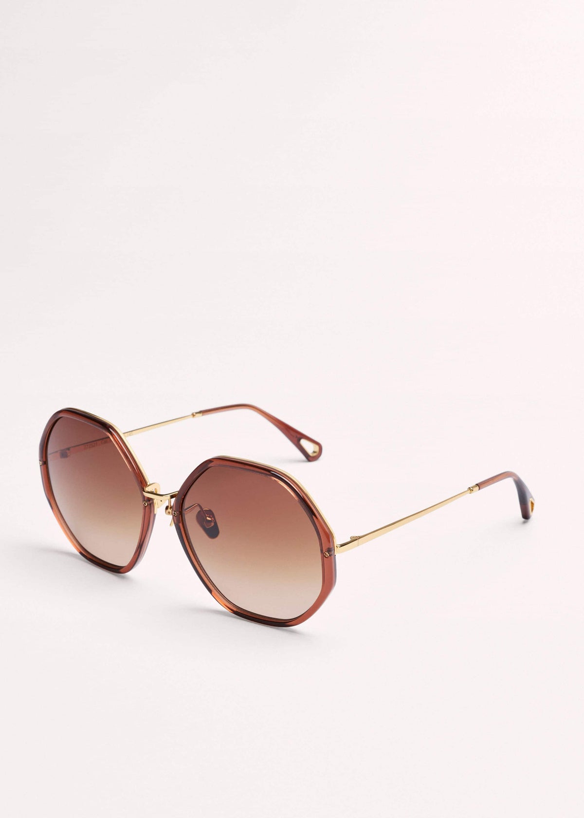 ME+EM Cinnamon Hetagonal Frame Sunglasses