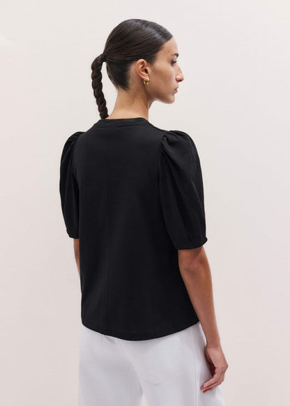 ME+EM Black Feminine Swing Top
