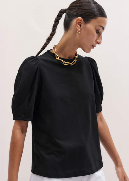 ME+EM Black Feminine Swing Top