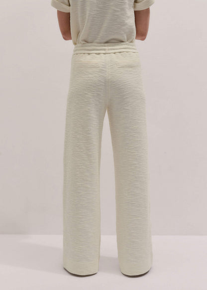 ME+EM Cream Wide-Leg Track Pant