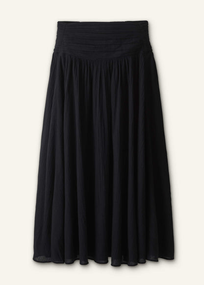 ME+EM Black Relaxed Maxi Skirt