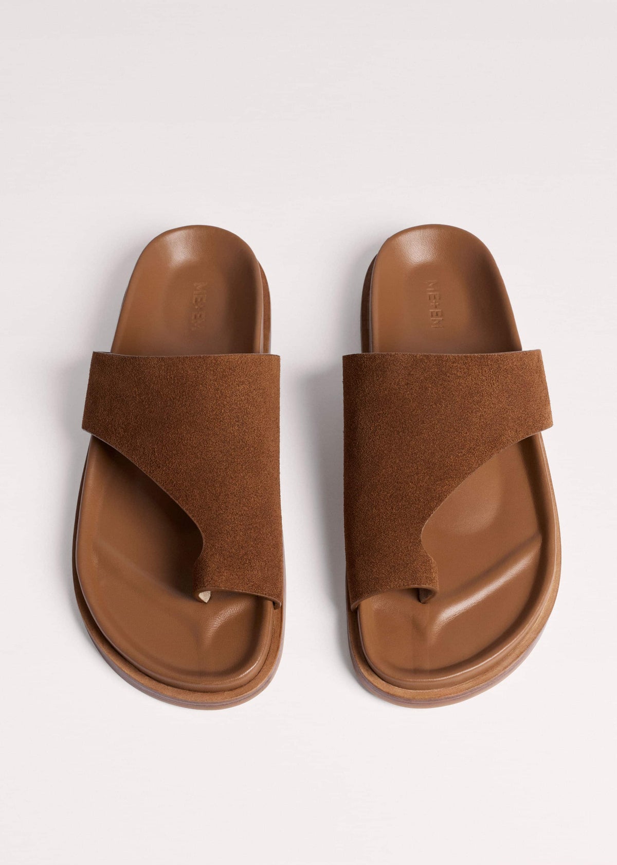 ME+EM Tan Brown Asymmetric Sandal