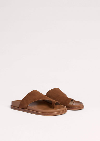 ME+EM Tan Brown Asymmetric Sandal