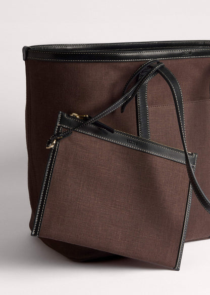ME+EM Brown Reversible Tote