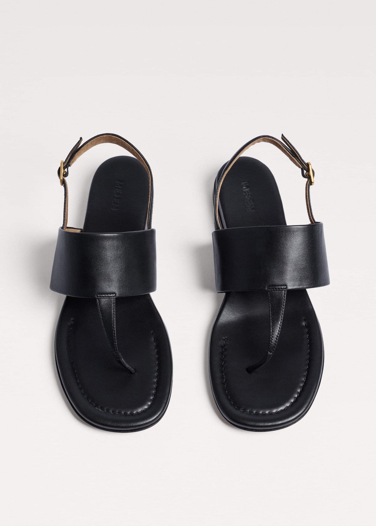 ME+EM Black Minimal Sandal