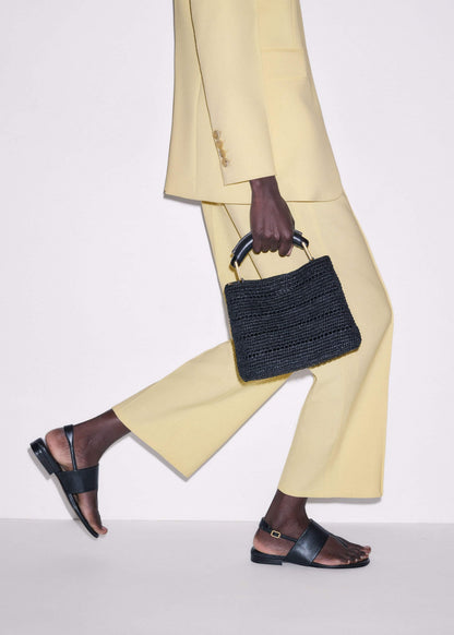 ME+EM Black Minimal Sandal