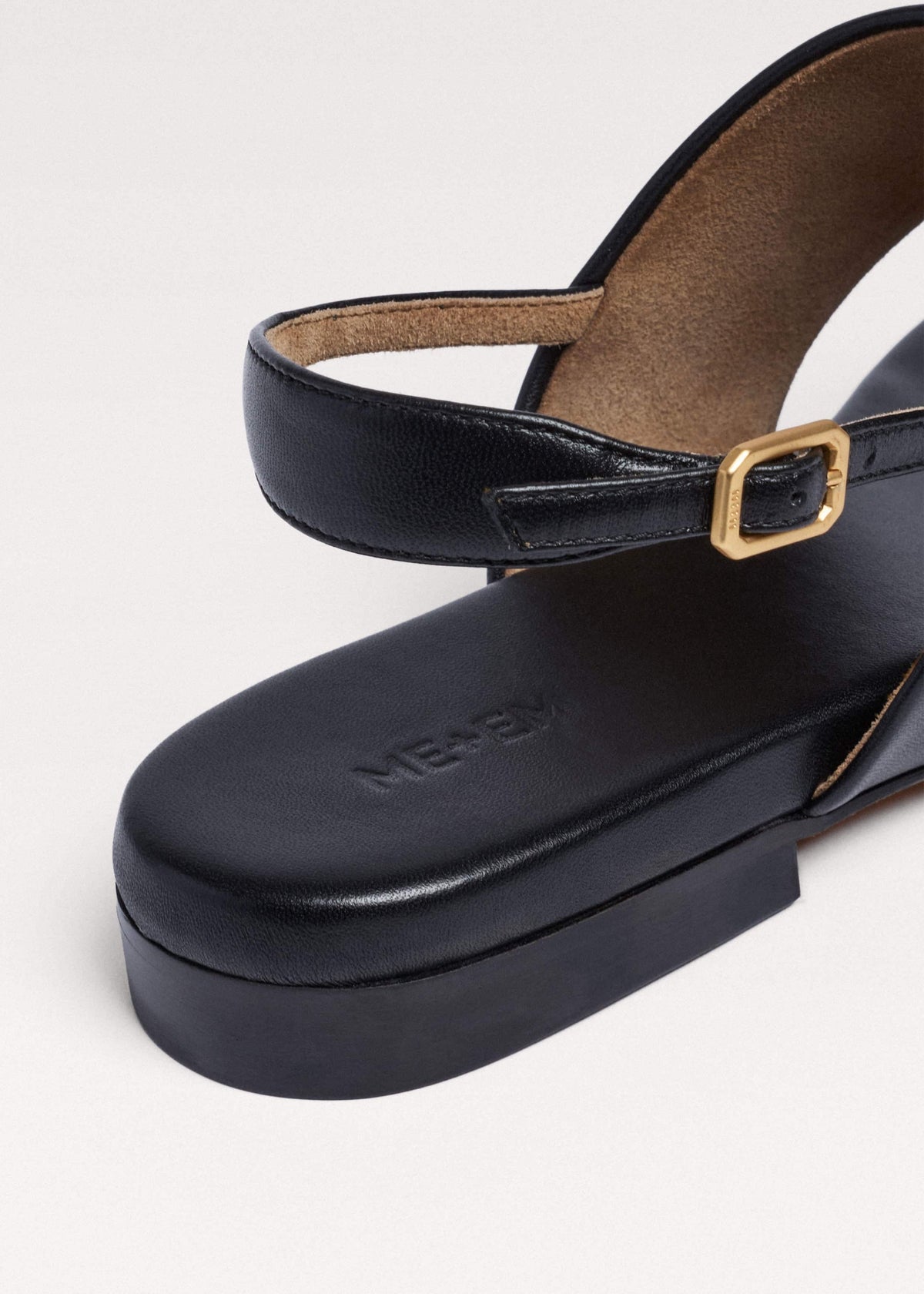 ME+EM Black Minimal Sandal