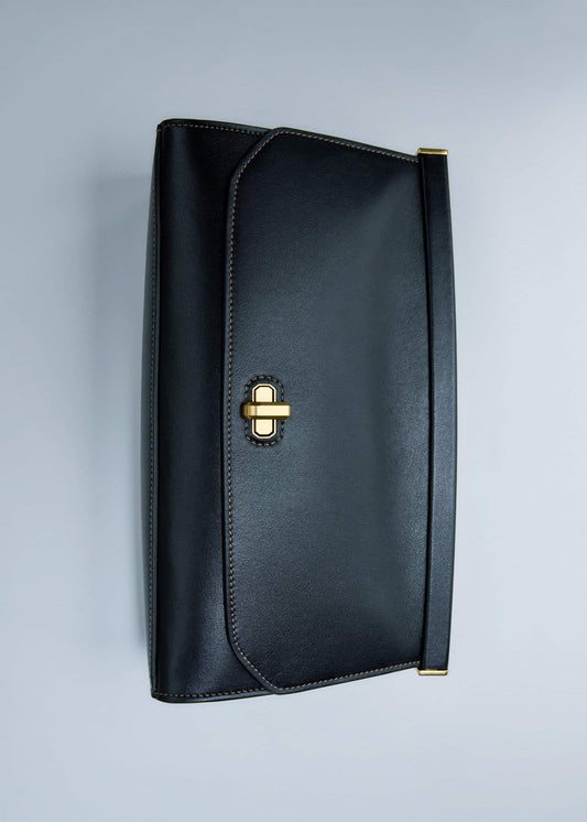 ME+EM Black Tailored Clutch Bag